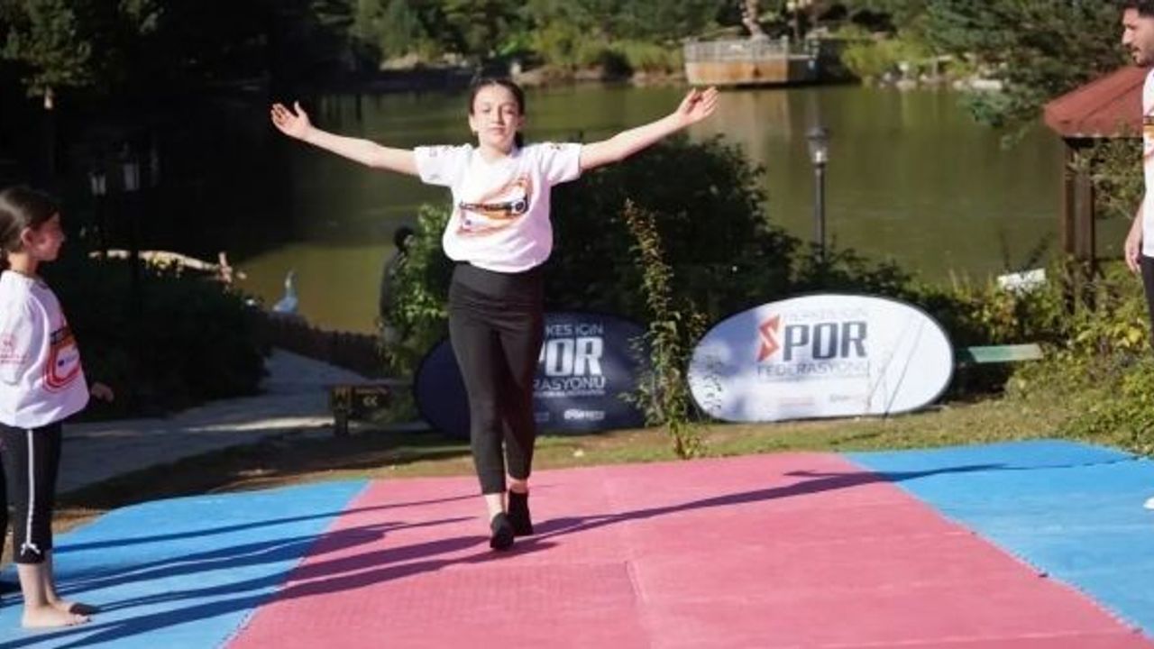 Avrupa Spor Haftası'nda Sporun Kalbi Zigana'nın Saklı Cenneti; Limni Gölü'nde Attı