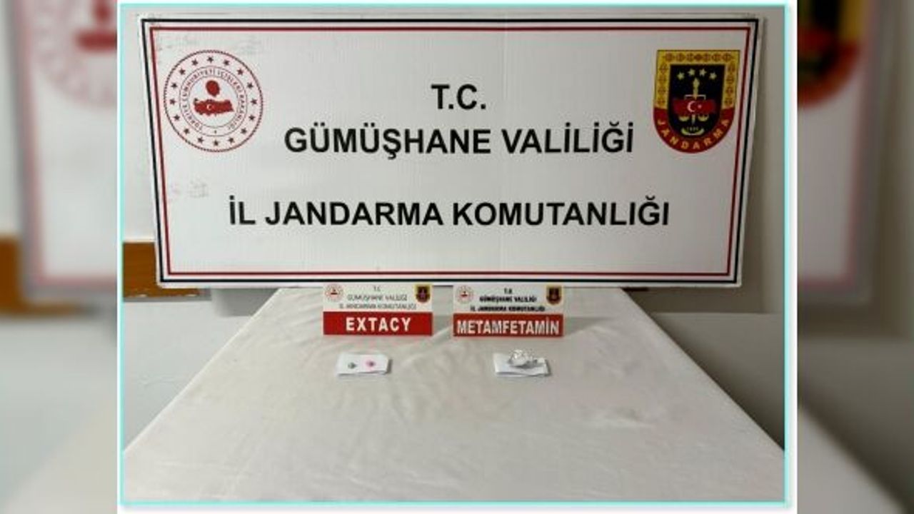 Gümüşhane’de uyuşturucu operasyonu: 1 kişi gözaltında