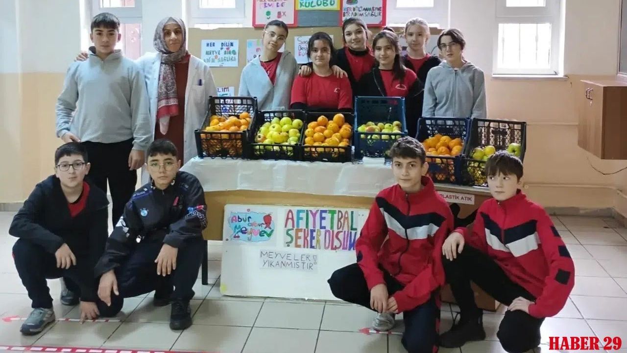 Gazipaşa Ortaokulu'nda 'Yerli ve Sağlıklı' Dönüşüm: Cips Yerine Elma, Çikolata Yerine Mandalina