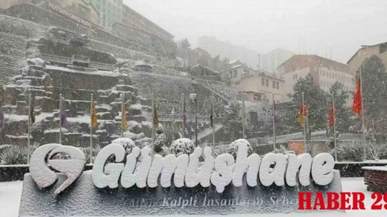 Gümüşhane’de Kar Tatili: Eğitime Öğleden Sonra Ara, Kamu Personeline İdari İzin