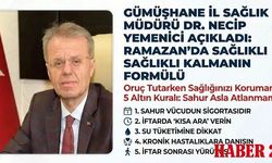 Gümüşhane İl Sağlık Müdürü Dr. Necip Yemenici’den Altın Değerinde Ramazan Tavsiyeleri
