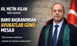 Gümüşhane Baro Başkanı Metin Aslan’dan 5 Nisan Mesajı: "Savunma Zayıflarsa Adalet Çöker"