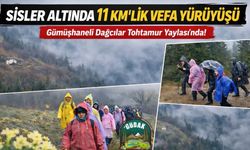 Sisler Altında 11 Kilometrelik Vefa Rotası: Gümüşhaneli dağcılar Tohtamur Yaylasında