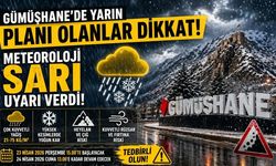 Gümüşhane’de Alarm Durumu: Metrekareye 75 Kilogram Yağış Bekleniyor