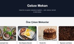 Gebze En Güncel Mekan Platformu