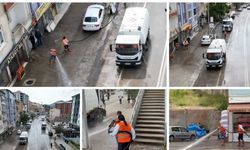 Gümüşhane'de Sel Seferberliği: Belediye Ekipleri Sokak Sokak Temizlik Yapıyor
