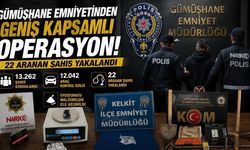 Gümüşhane'de Güvenlik Çemberi: Son 15 Günde 22 Firari Hükümlü Yakalandı