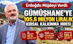 Erdoğdu Müjdeyi Verdi: Gümüşhane’ye 105,6 Milyon Liralık Kırsal Kalkınma Hibesi!