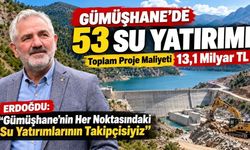 Gümüşhane Merkez ve İlçelerinde Su Yatırımları Hız Kesmiyor