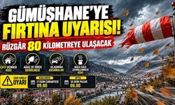 Gümüşhane'de 17-18 Ekim Tarihlerinde Sarı Kodlu Meteorolojik Uyarı