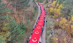 Cumhuriyet Bayramı’nın 103. Yılında Gümüşhane Yaylalarında Dev Bayrak Dalgalandı