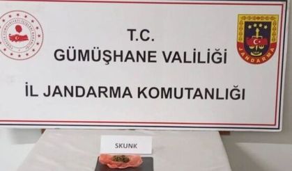 Uyuşturucuyu Trabzon’dan Gümüşhane’ye getiremediler
