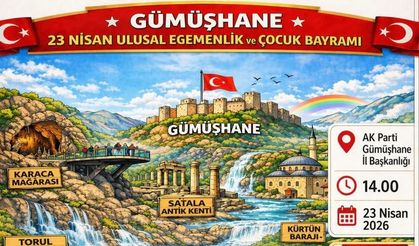 AK Parti Gümüşhane Gençlik Kolları'ndan Çocuklara 23 Nisan Sürprizi