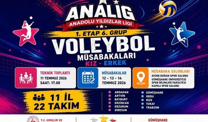 Gümüşhane ANALİG Voleybol Müsabakalarına Ev Sahipliği Yapacak