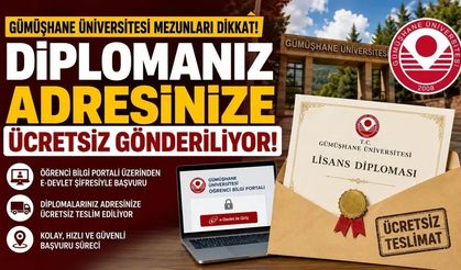 Artık Sıra Beklemek Yok! Gümüşhane Üniversitesi Diplomayı Ayağınıza Getiriyor