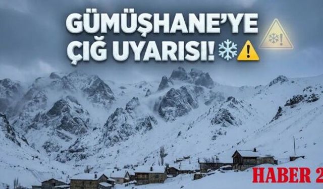 Meteoroloji’den Gümüşhane İçin "Sarı Kod"lu Çığ Uyarısı