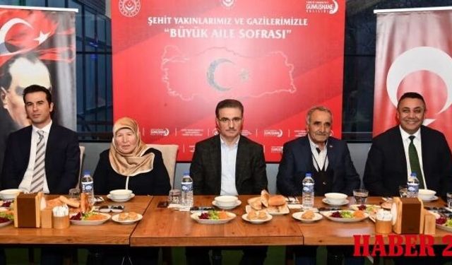 Gümüşhane’de İftarın Onur Konukları Şehit Aileleri ve Gaziler Oldu