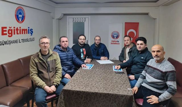 Gümüşhane Eğitim-İş’te Görev Dağılımı Belli Oldu