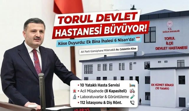 Torul Sağlıkta Çağ Atlıyor: Yeni Devlet Hastanesi Ek Binası İçin Tarih Verildi!