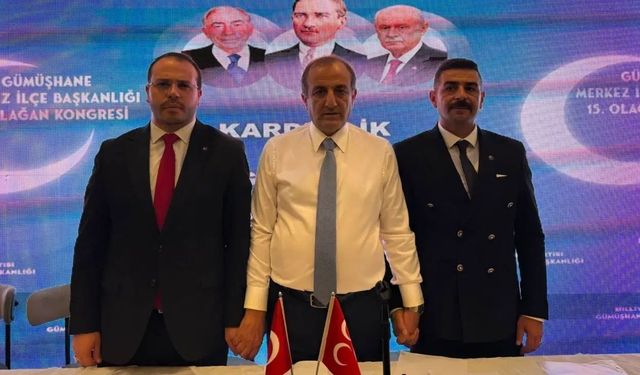 MHP Gümüşhane Merkez İlçe Başkanlığına Şuayip Ramazan Akhan Seçildi