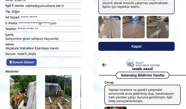 Gümüşhane’de Akıllı Belediyecilik: 4 Bin 444 Başvuru Sonuçlandırıldı