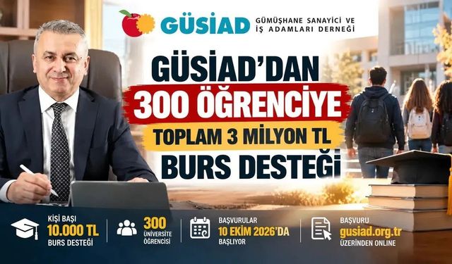 Gümüşhane Gençliğine Can Suyu: GÜSİAD Burs Detayları Açıklandı