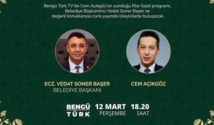 Gümüşhane’de Ramazan Coşkusu Canlı Yayınla BengüTürk TV’de!