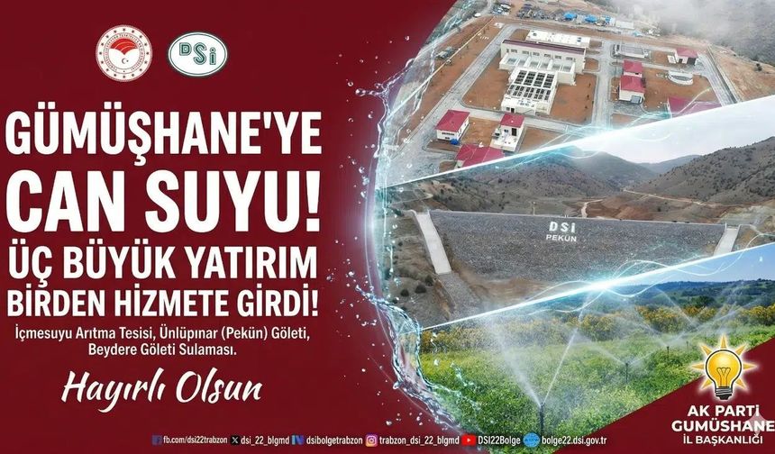 Gümüşhane’de Dev Açılış: Cumhurbaşkanı Erdoğan Üç Büyük Yatırımı Hizmete Aldı