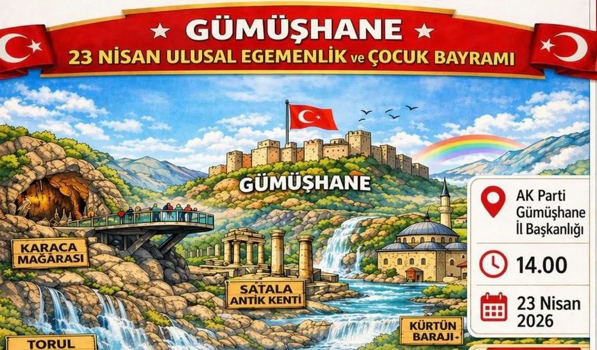 AK Parti Gümüşhane Gençlik Kolları'ndan Çocuklara 23 Nisan Sürprizi