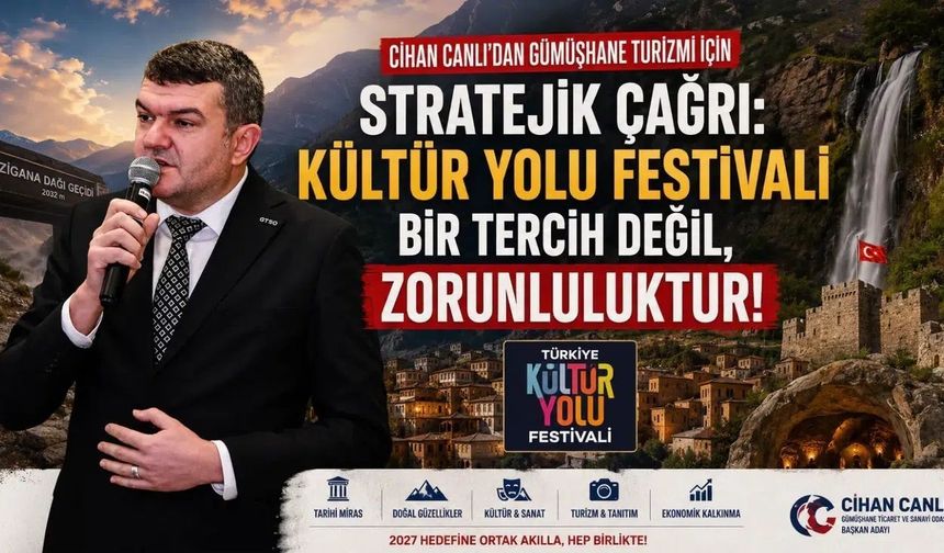 Cihan Canlı’dan Gümüşhane İçin Turizm Manifestosu: Hedef 2027 Kültür Yolu!