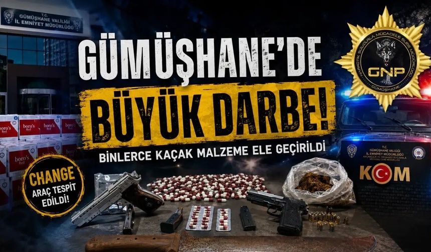 Şase Numarası Oyunu Gümüşhane’de Bozuldu: "Change" Araca El Konuldu