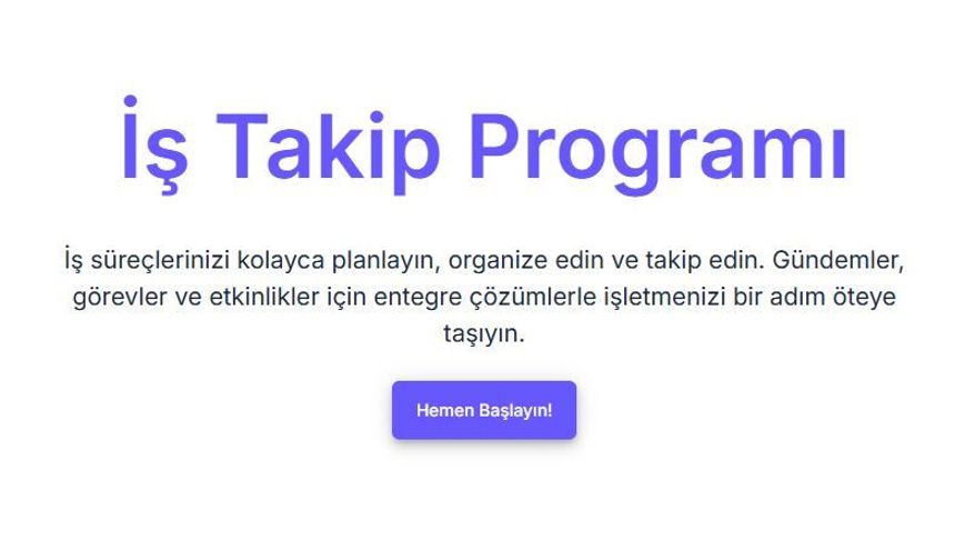 İş Takip Programı - Key Online