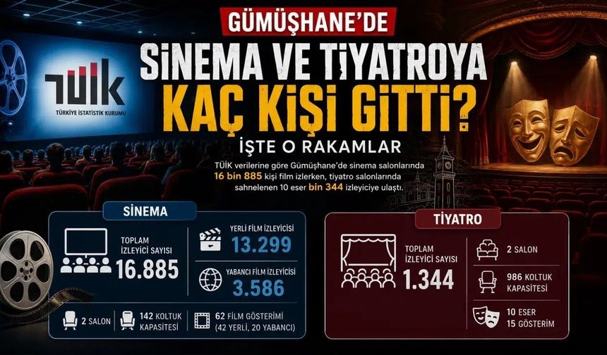 Gümüşhane’nin Kültür Sanat Karnesi Açıklandı: Sinema mı, Tiyatro mu?