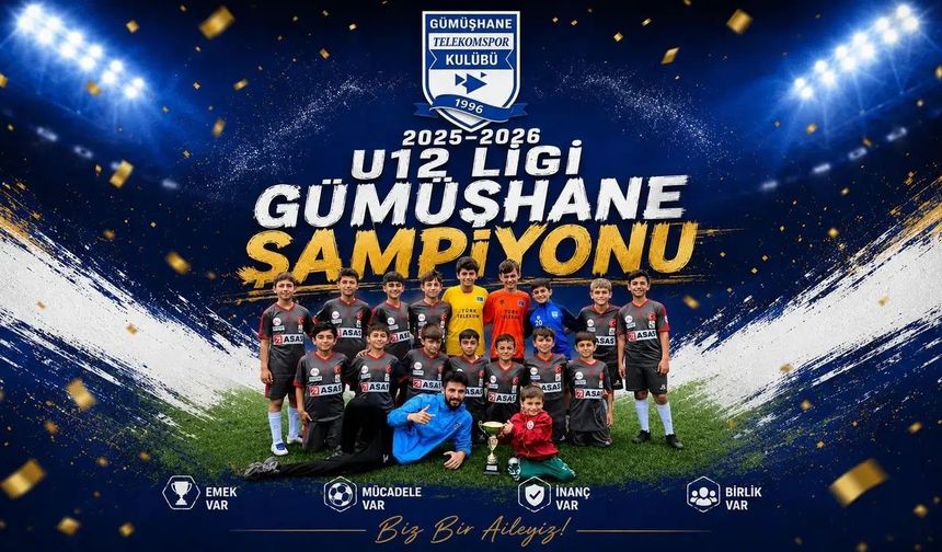 Gümüşhane U12 Ligi'nde Şampiyonun Adı Değişmedi: Telekomspor Zirvede!