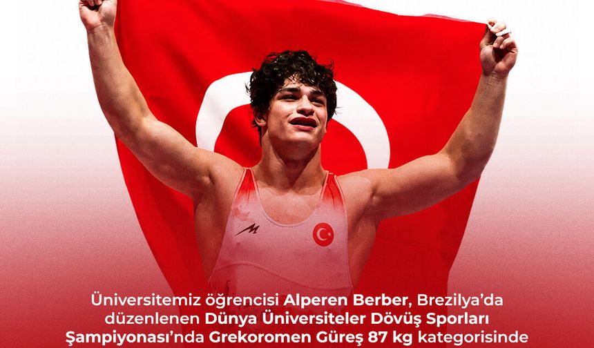 Gümüşhane Üniversitesi Öğrencisi Alperen Berber Dünya Üçüncüsü Oldu