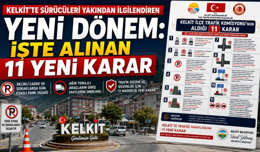 Kelkit'teki Sürücülerin Kâle Alması Gereken 11 Yeni Kural