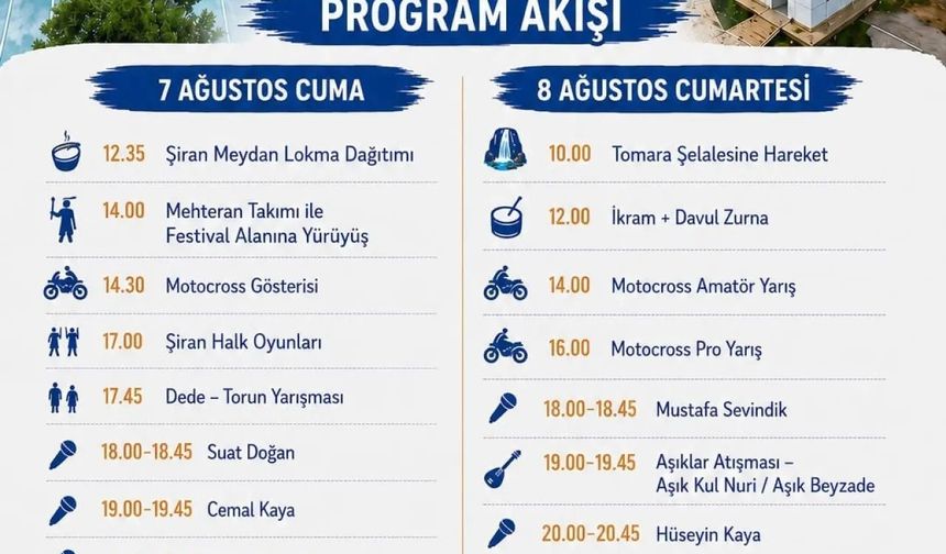 Şiran'da 10. Tomara Kültür ve Turizm Festivali Coşkusu Başlıyor