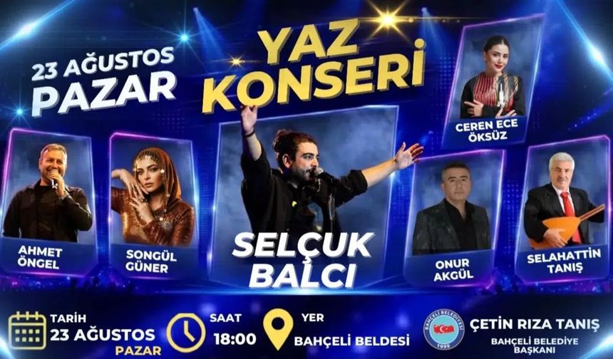 Bahçeli’de Unutulmaz Bir Gün: Çocuk Şenliği ve Müzik Şöleni Aynı Gün Buluşuyor
