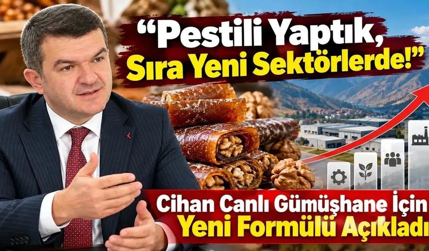 Cihan Canlı Gümüşhane Sanayisi İçin Yeni Kalkınma Formülünü Açıkladı