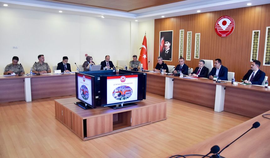 Gümüşhane’de Üniversite Güvenlik Komisyonu Toplandı