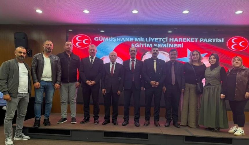 "MHP Teşkilat Kültürü ve Kurumsal Aidiyet" Semineri Gümüşhane'de Yapıldı