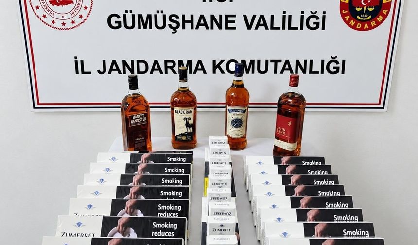 Gümüşhane'de Film Gibi Takip: Kaçak Ürünler Ele Geçirildi