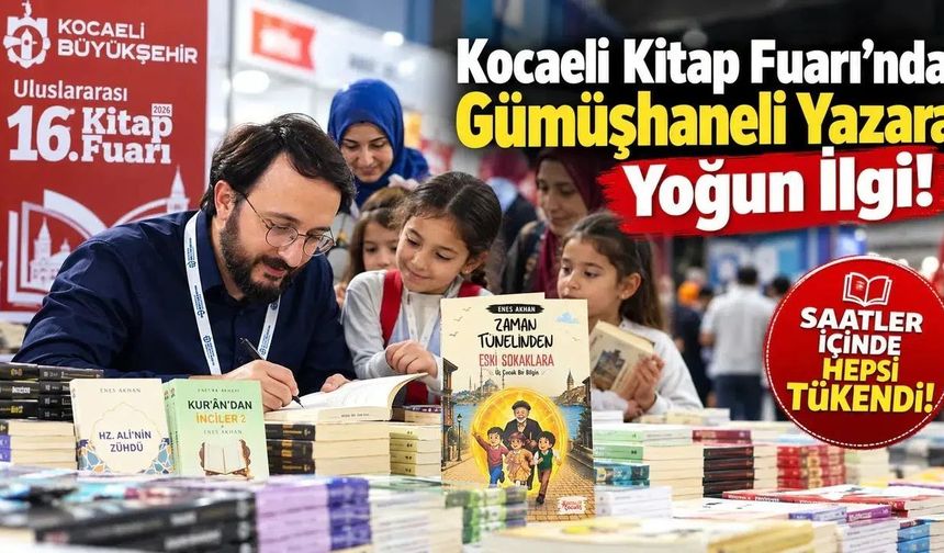 Gümüşhaneli Öğretmen ve Yazar Enes Akhan’ın Kitapları Fuar Alanında Tükendi