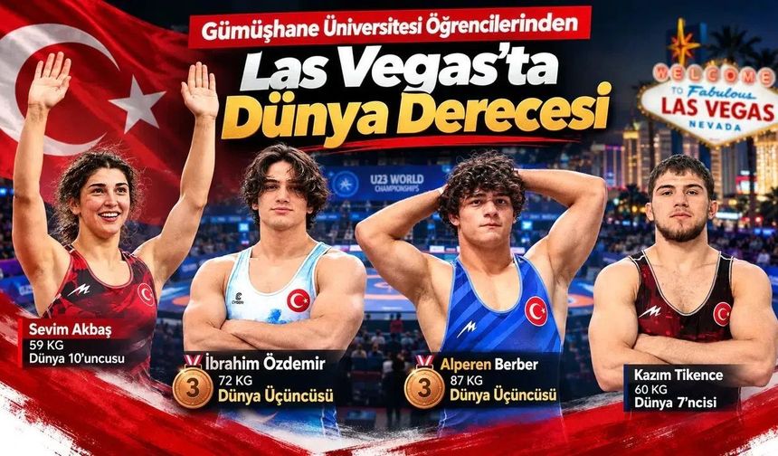 ABD'de Gümüşhane Üniversitesi Rüzgârı: Milli Güreşçilerden 2 Bronz Madalya