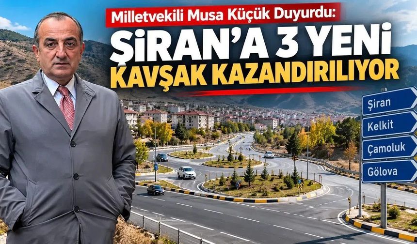 MHP Gümüşhane Milletvekili Musa Küçük’ten Şiran’a Müjdeli Ulaşım Yatırımı