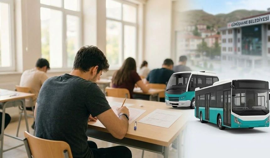Gümüşhane Belediyesi 25 Ekim 2026 KPSS Ortaöğretim Sınavı İçin Ücretsiz Araç Kaldıracak