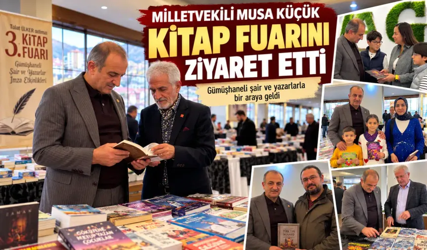 MHP Gümüşhane Milletvekili Musa Küçük Otağ Sosyal Salonu’ndaki Kitap Fuarını Ziyaret Etti