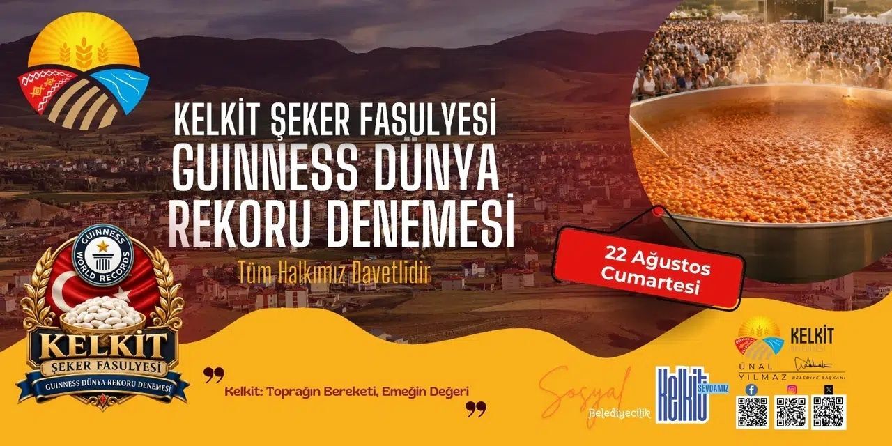 Kelkit Şeker Fasulyesi Guinness Rekorlar Kitabı’na Girmeye Hazırlanıyor