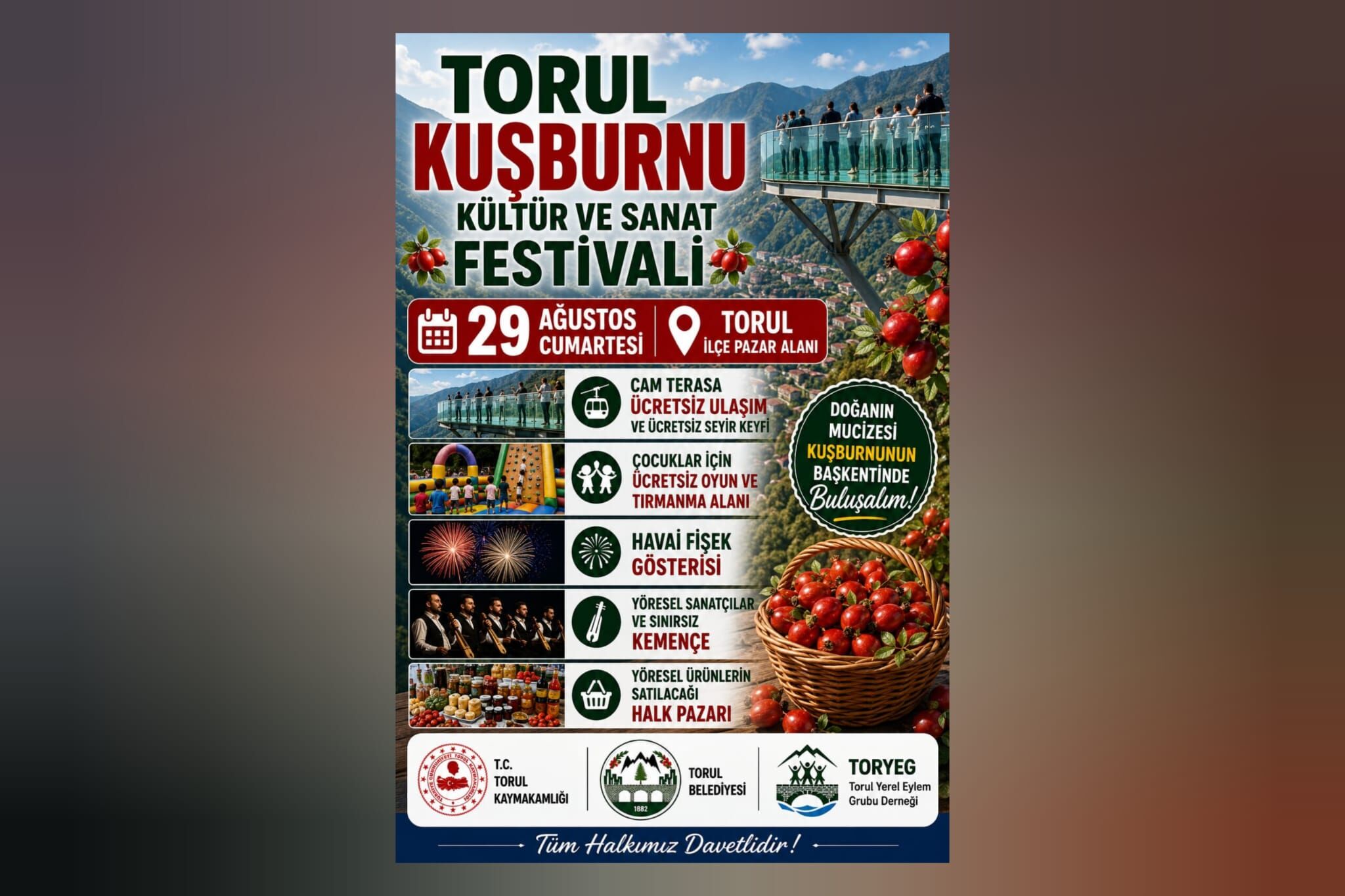 2. KUŞBURNU KÜLTÜR VE SANAT FESTİVALİ 11 YIL ARADAN SONRA YENİDEN KUŞBURNUNUN BAŞKENTİ TORUL'DA